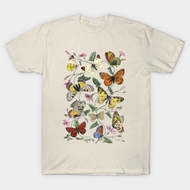 Vintage Butterflies T-Shirt by Pith & Vinegar